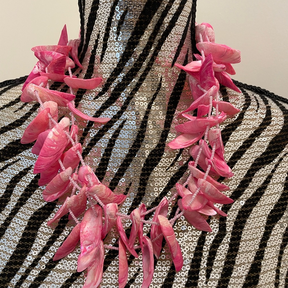 Pink Shells Multi Layer Necklace